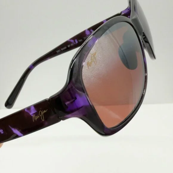Maui Jim Koki Beach Purple Tortoise Polarized Rose Lenses Sunglasses R433-28T - Picture 9 of 9
